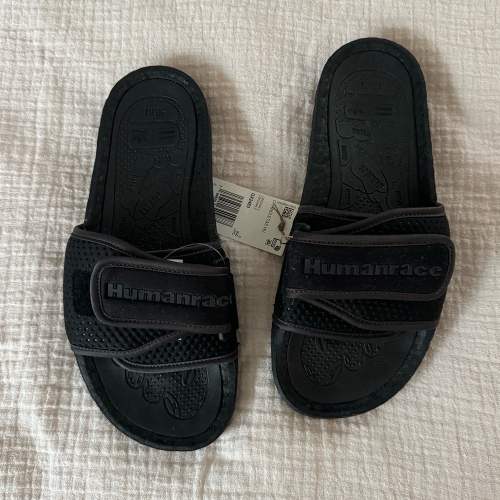 Humanrace X Adidas slides